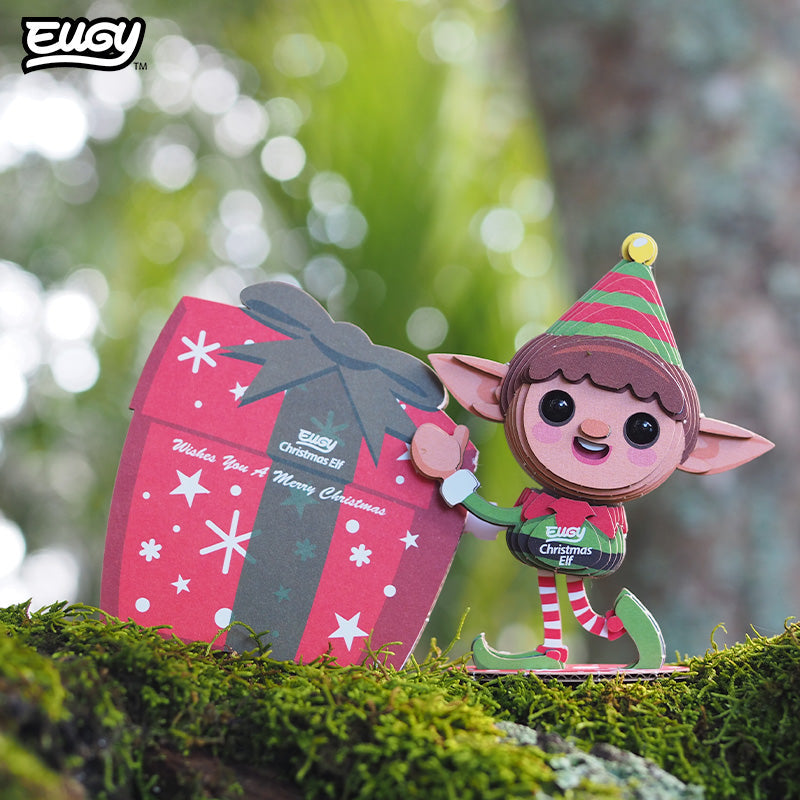 Maquette 3D EUGY 082 Elfe de Noël – mise en scène