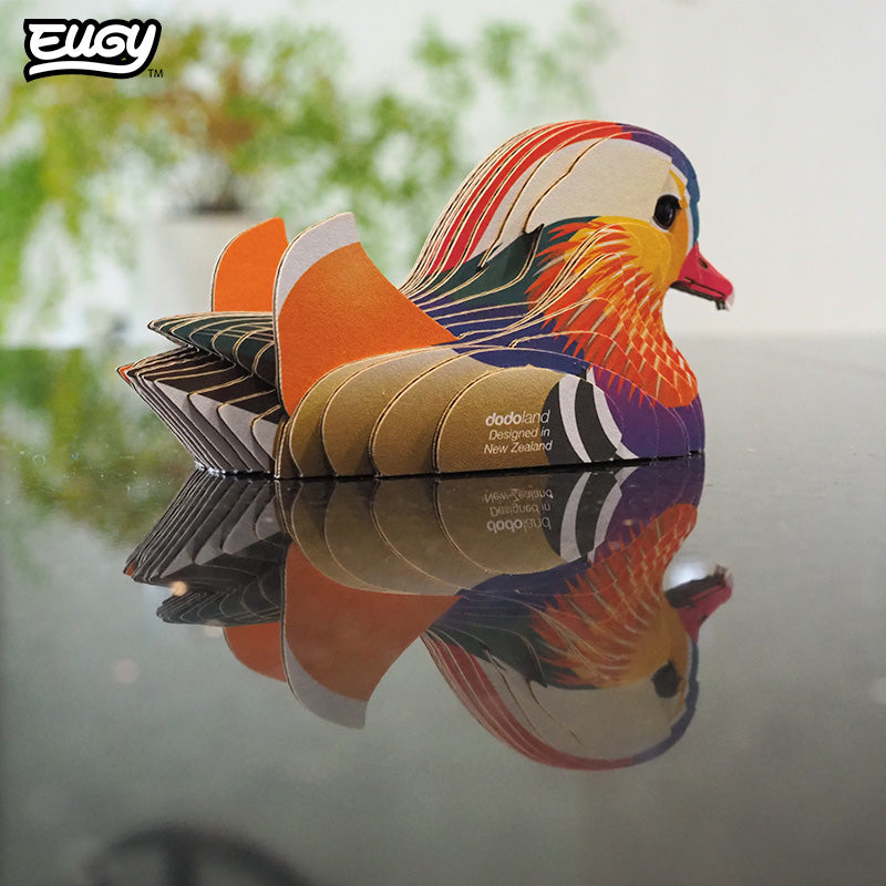 Maquette 3D EUGY 096 Canard mandarin – mise en scène