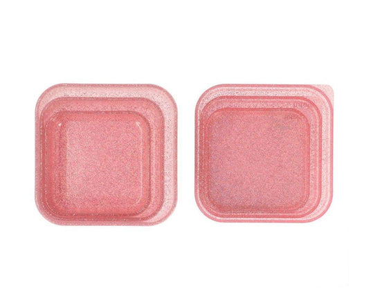 3 Boîtes à Déjeuner Rose Brillant Pailleté - vue 2