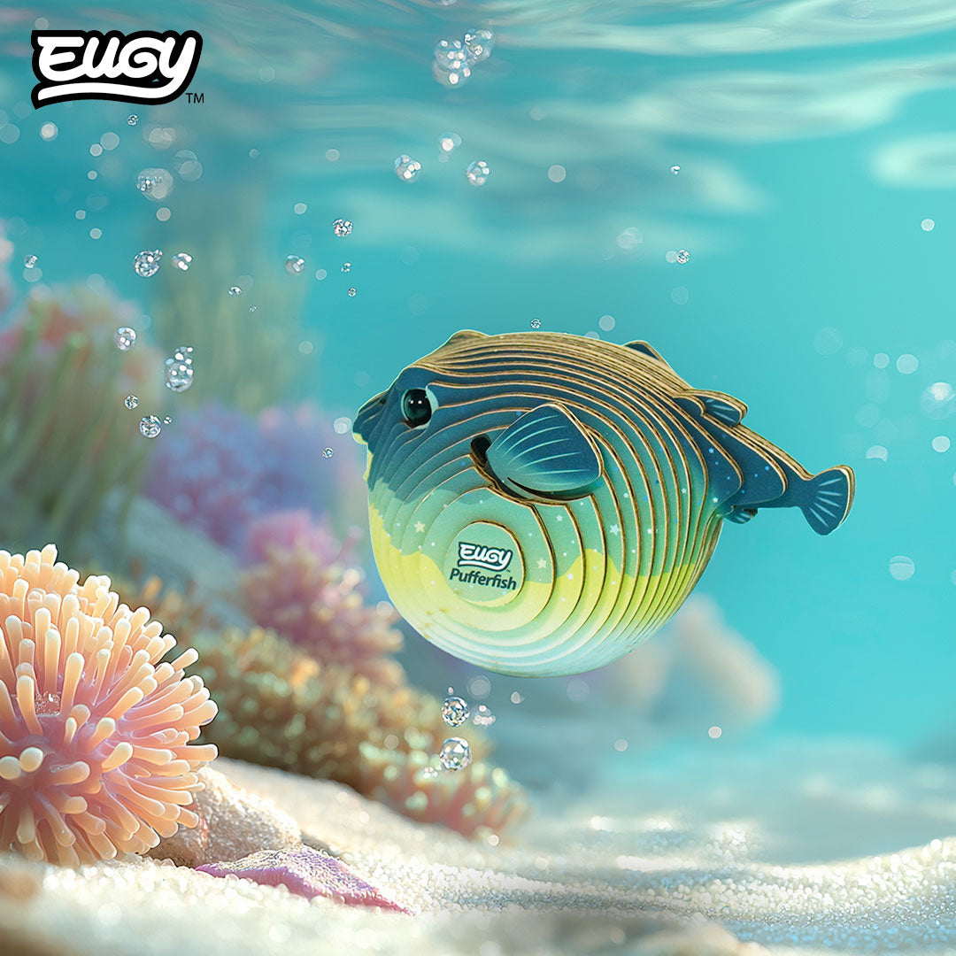 Maquette 3D EUGY 138 Poisson globe – mise en scène – photographie 2