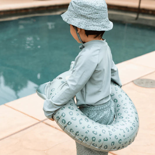 Green Leopard Pool Float