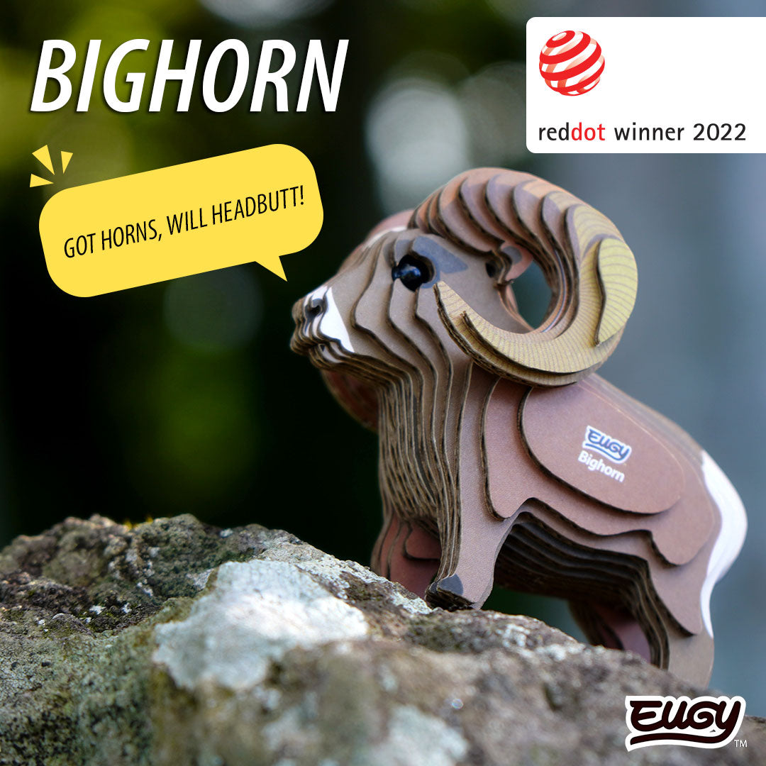 Maquette 3D EUGY 145 Mouflon des Rocheuses – visuel Red Dot Design Award