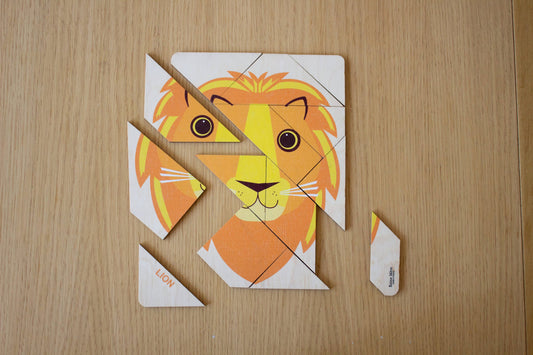 Lion wooden puzzle