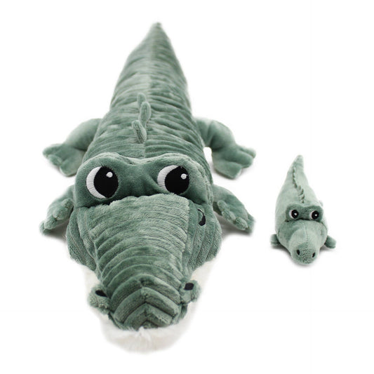 LES PTIPOTOS - KROKODIL MAMA & BABY GRÜN 57 CM