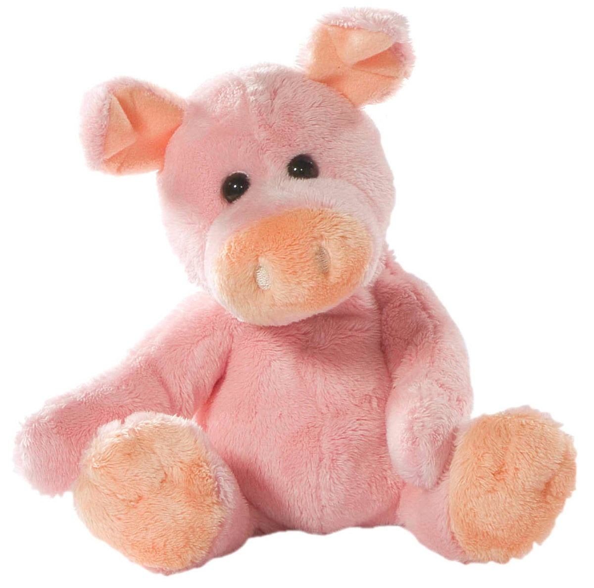 Peluche Cochon rose assis - 20 cm — Heunec