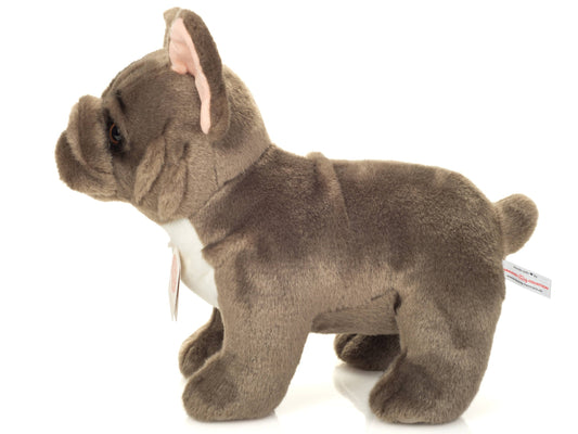 Grey French Bulldog Plush Toy