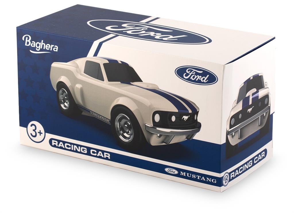 Ivory White Ford Mustang Car - Baghera