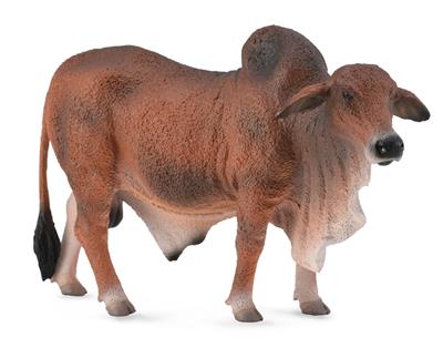Collecta La ferme (L): TAUREAU BRAHMANE ROUGE 13x5x8,5cm