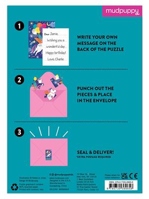 Einhorn-Geburtstagspuzzle, 12 Teile