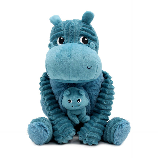 DIE PTIPOTOS - MAMA & BABY NILPFERD 25CM BLAU
