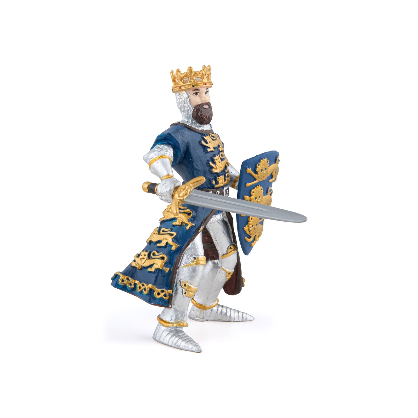 Figurine Roi Richard bleu Papo - personnage médiéval