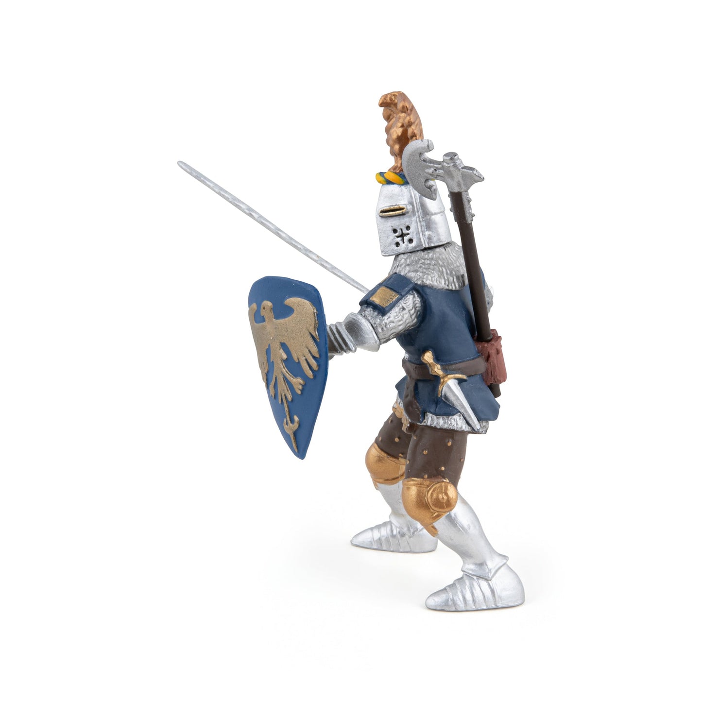 Figurine Chevalier bleu au cimier Papo - personnage médiéval