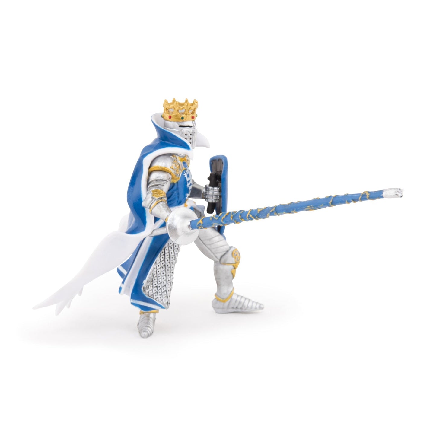 Figurine Roi au dragon bleu Papo - personnage médiéval