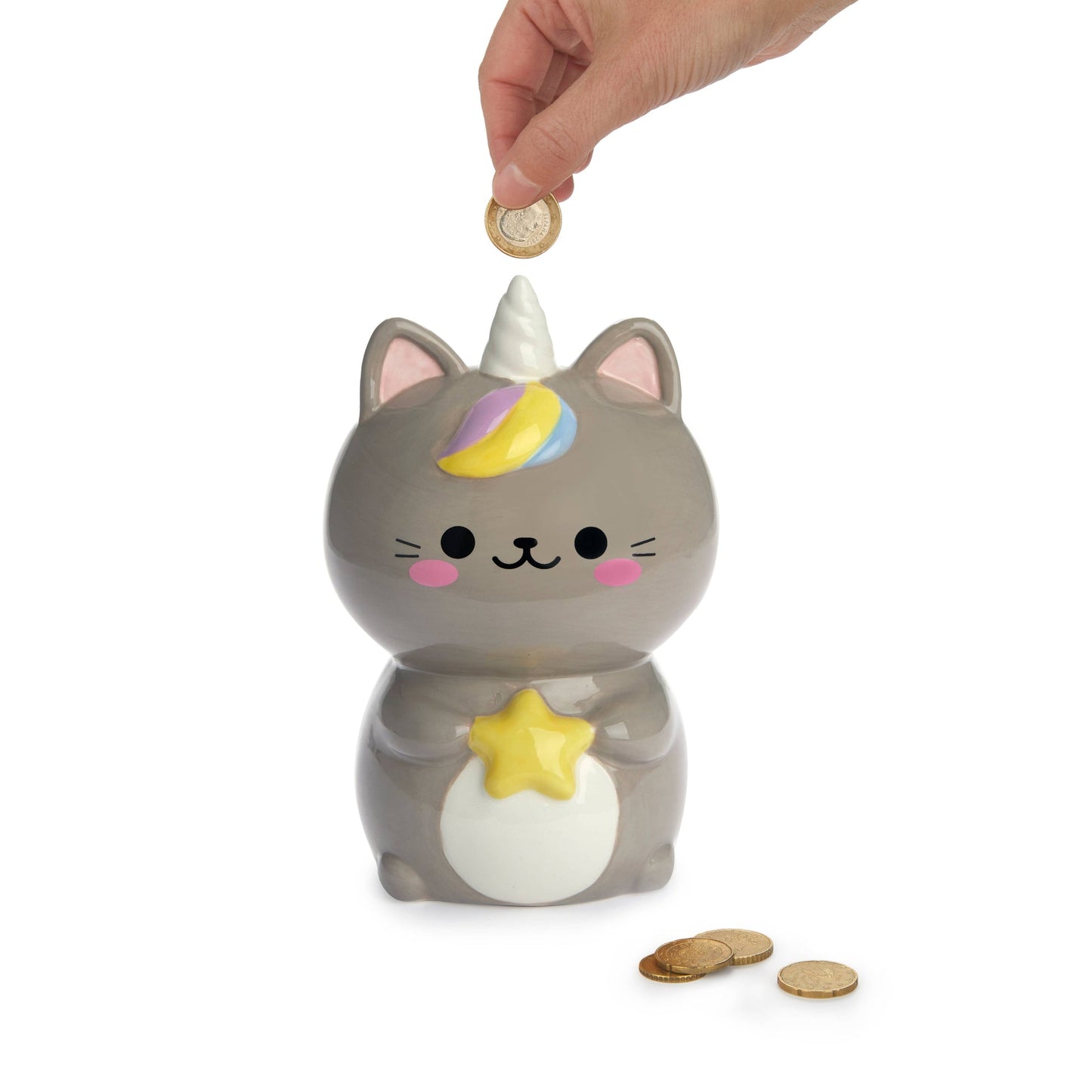 Starry Kawaii Unicorn Cat Money Box