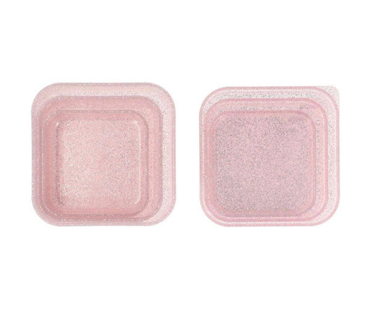 3 Boîtes à Déjeuner Rose Brillant à Paillettes - vue 2