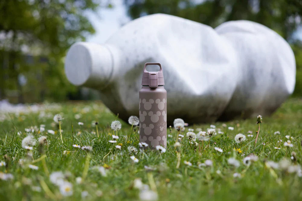 WMB ONE Wasserflasche mit Mickey-Mouse-Muster, 1 l