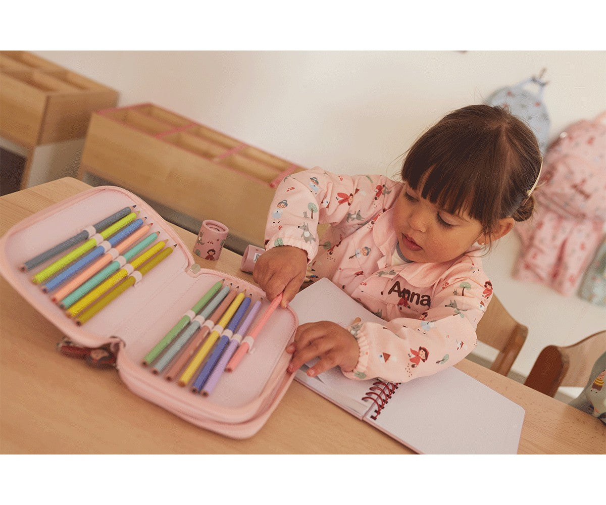 Geometric Nature Double Pencil Case