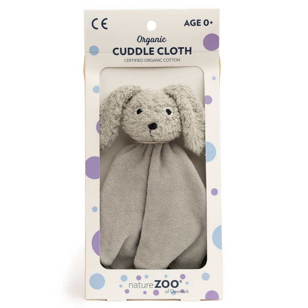 Organic soft blanket - Grey rabbit (in a gift box)
