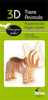 3D Paper Model - Bulldog