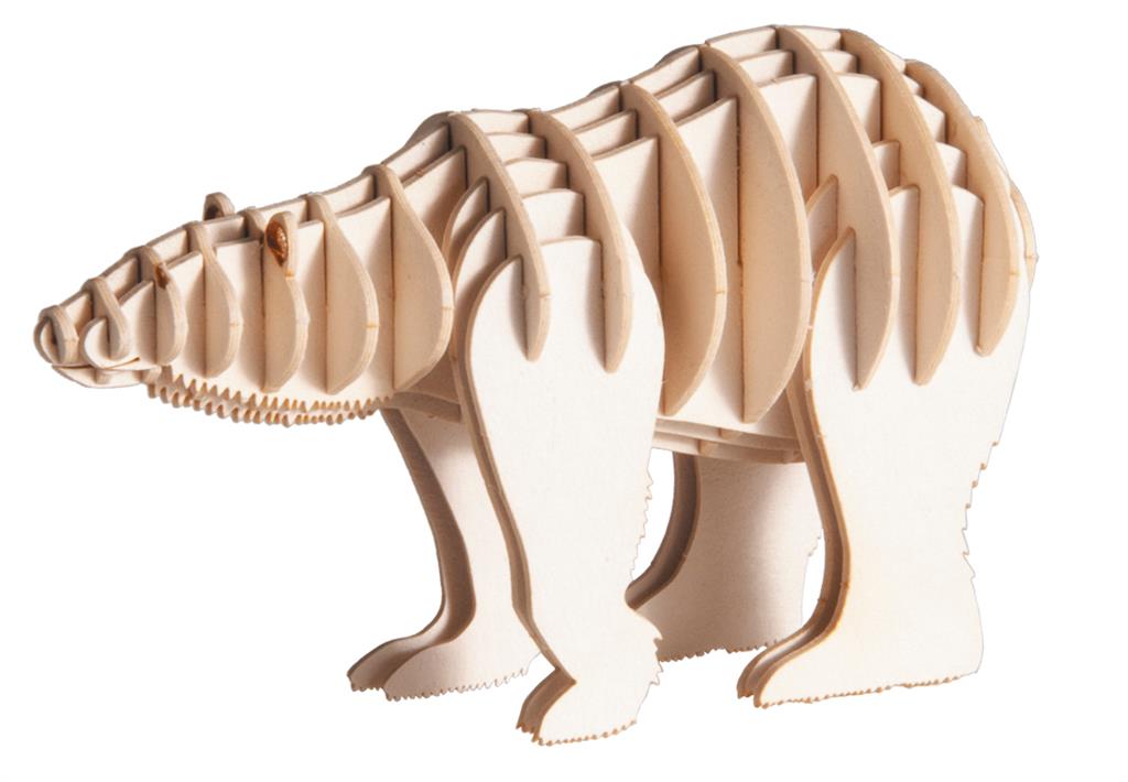 Modèle En Papier 3D - Ours Polaire – vue produit 3