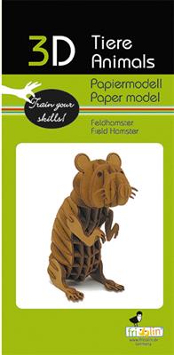 3D Papiermodell - Hamster