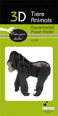 Modèle En Papier 3D - Gorille