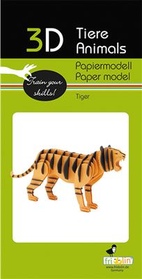 3D Papiermodell - Tiger