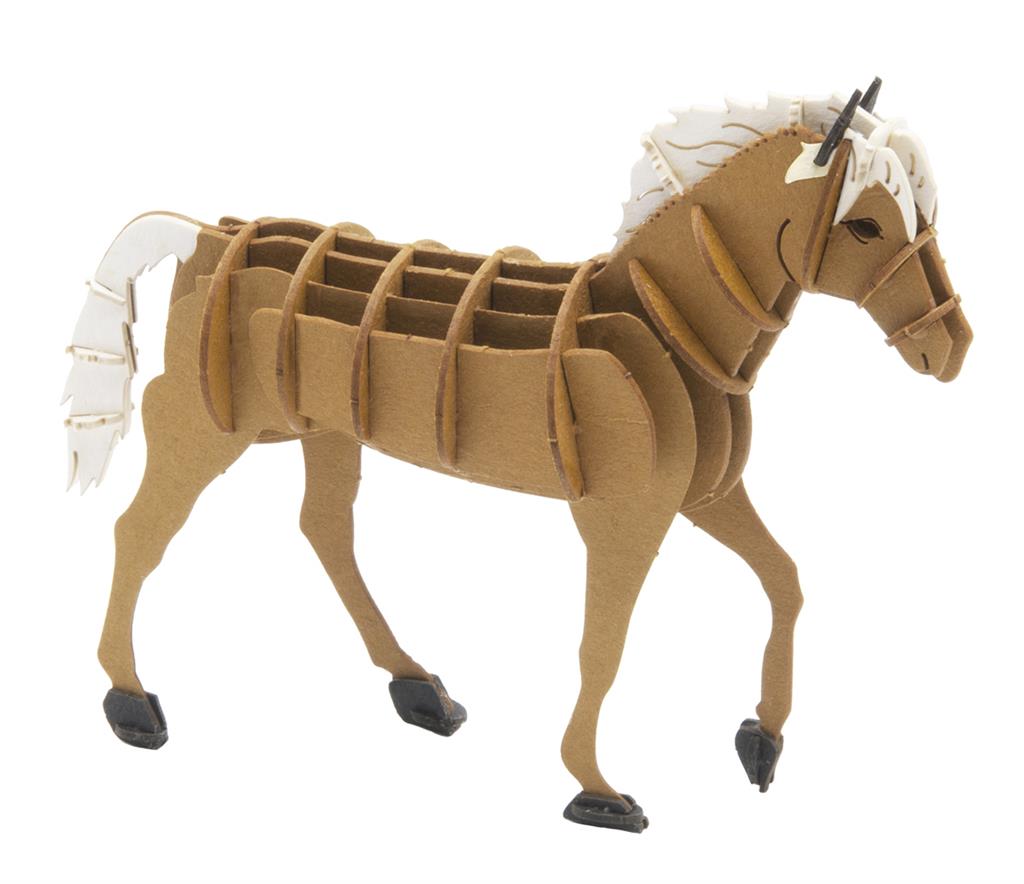 Modèle En Papier 3D - Cheval Haflinger – vue produit 3