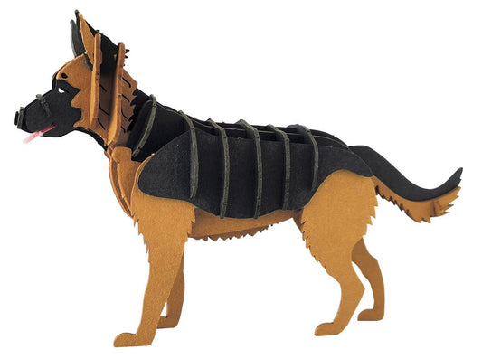 3D Papiermodell - Deutscher Schäferhund