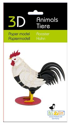 Modèle En Papier 3D - Coq