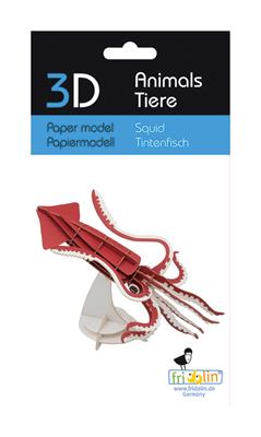 3D-Papiermodell - Tintenfisch