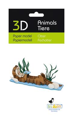 Modèle En Papier 3D - Loutre