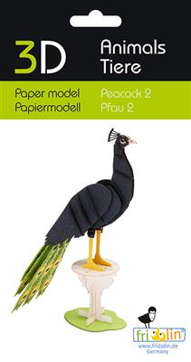 3D Papiermodell - Pfau