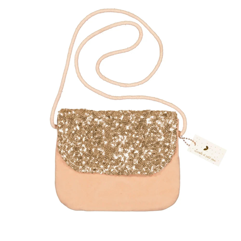 Sac à main - Velours & Paillettes Dorées – vue produit 2