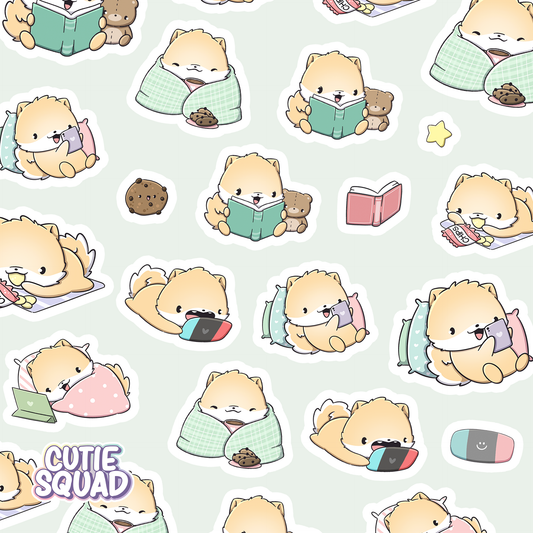 Shiba Evening Routine Sticker Sheets
