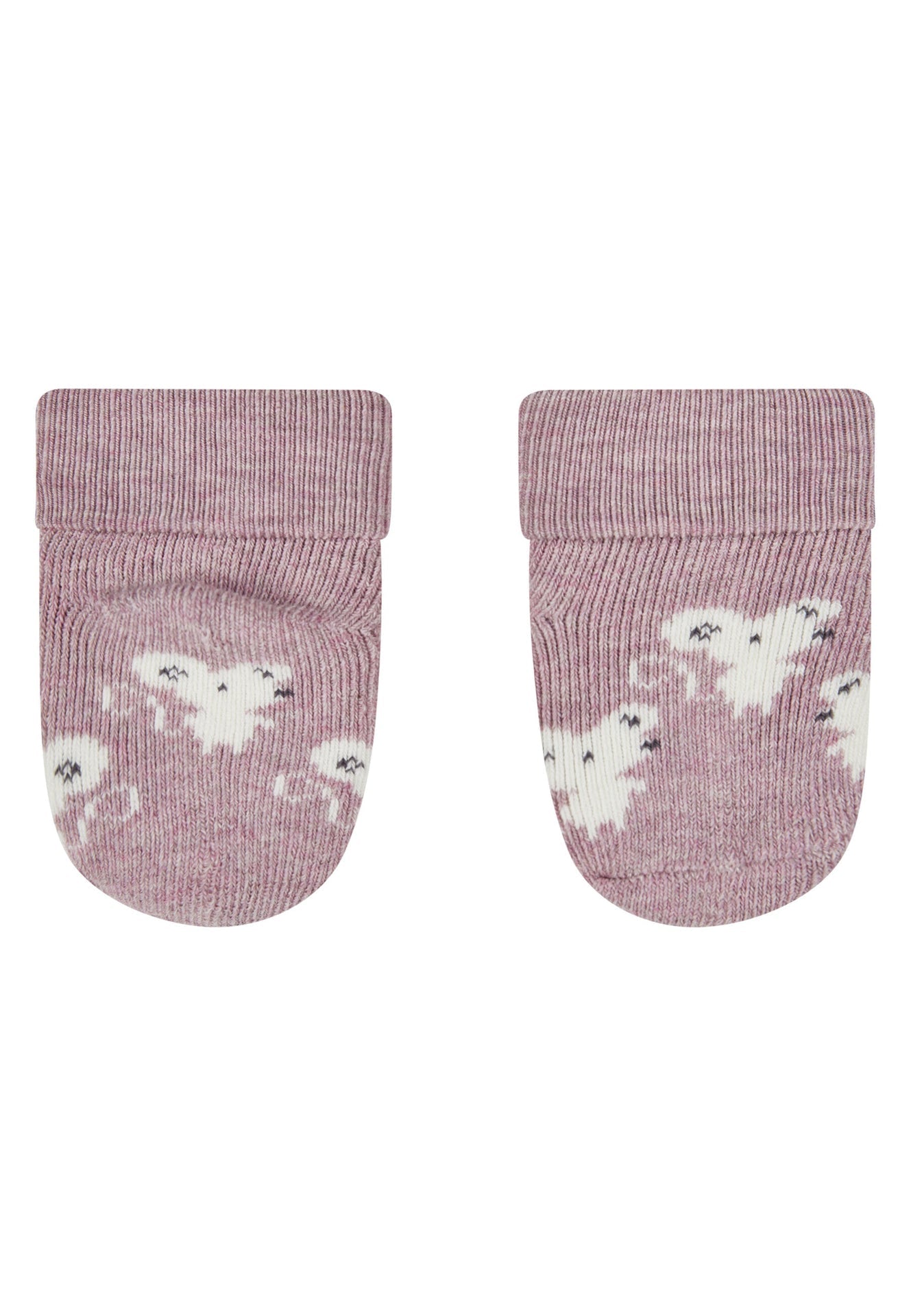 3-pack of newborn fold-over socks