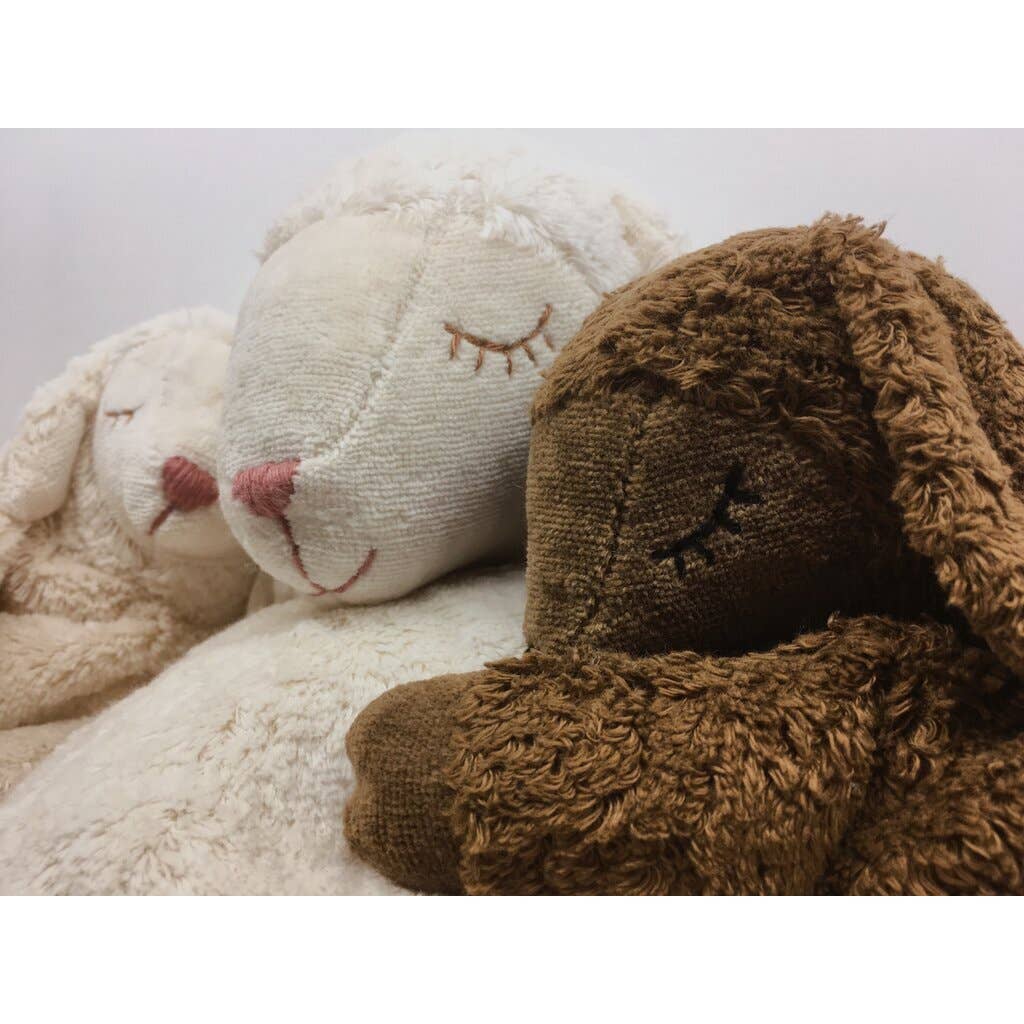 Small plush sheep hand warmer | brown