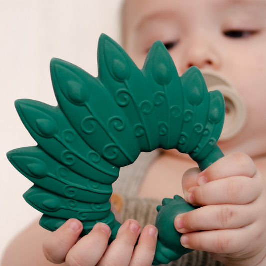 Grüner Pfau Beißring