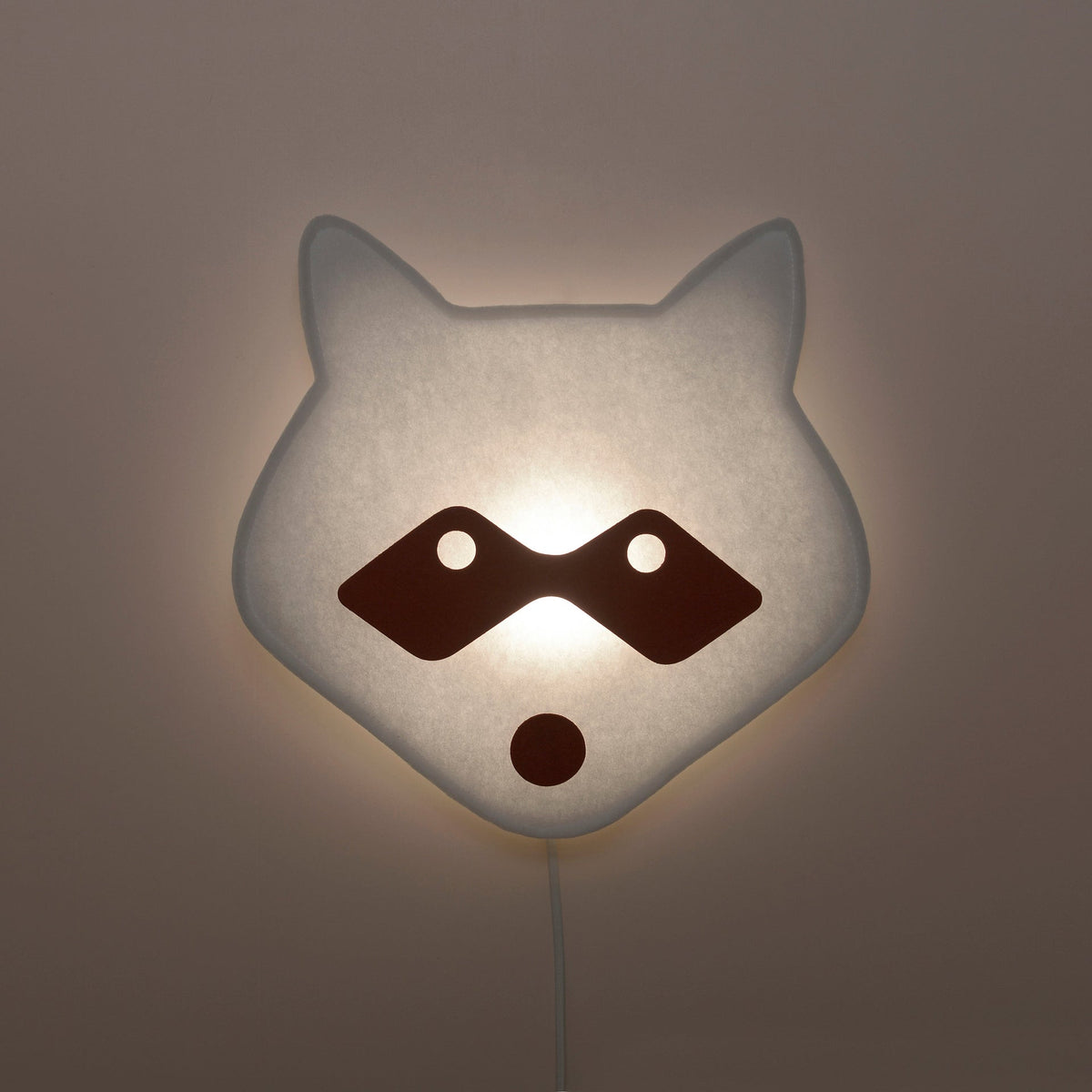 Wall lamp Soft Light Mask Raccoon