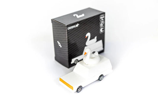 Candycar World Holzauto – Weißer Schwan