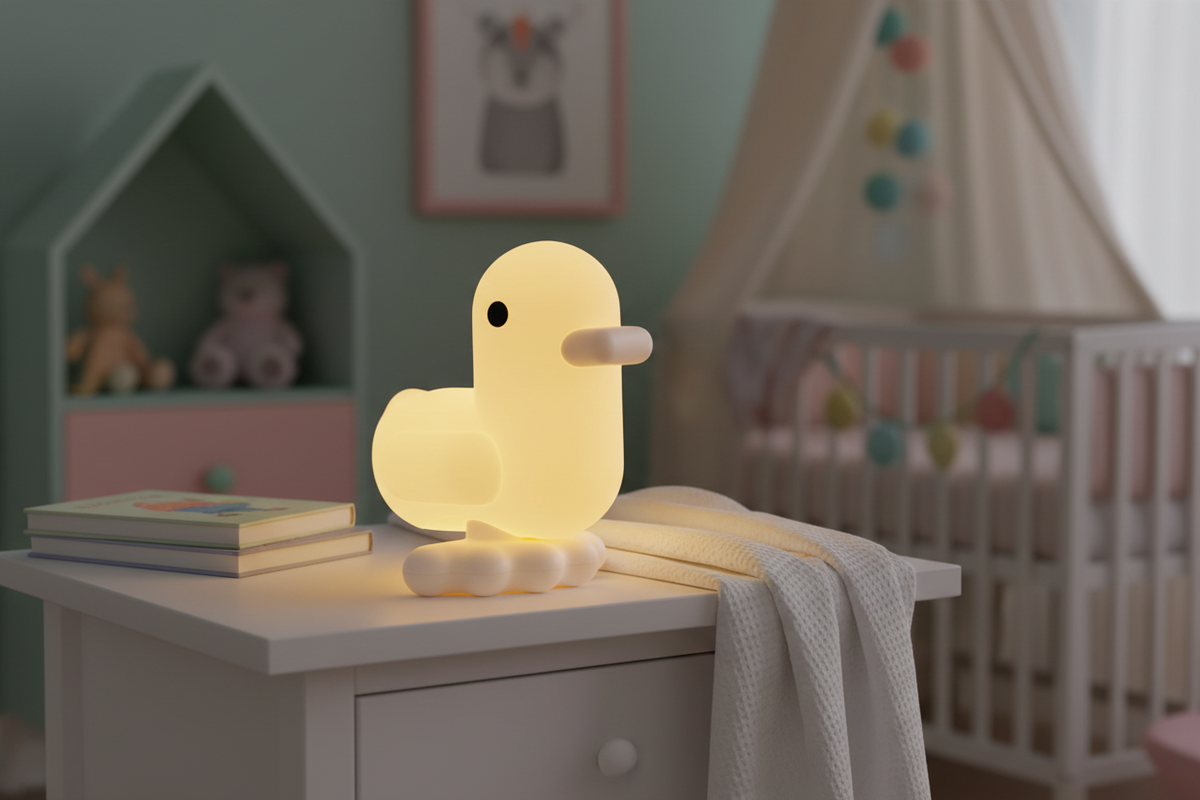 Veilleuse Canard Jaune Pastel – visuel produit