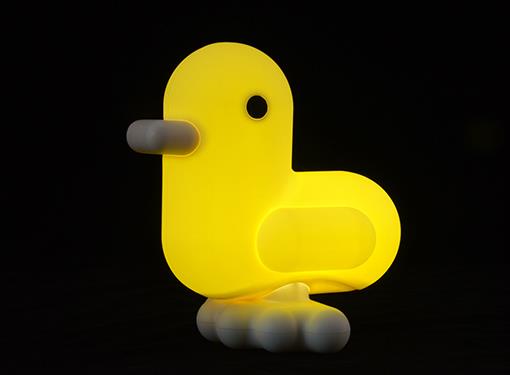 Pastellgelbes Enten-Nachtlicht