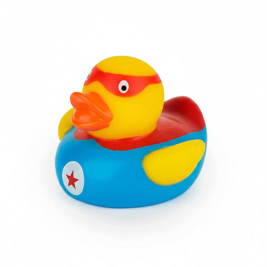 Superhero rubber duck