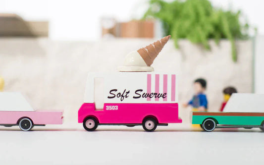Candycar World Wooden Van - Glacier