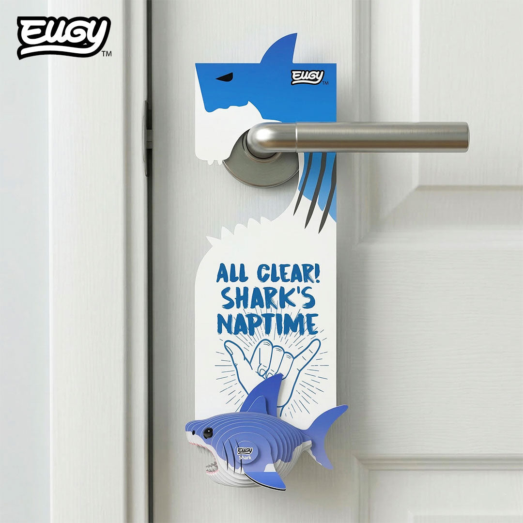 Maquette 3D EUGY D019 Accroche-porte Requin – mise en scène