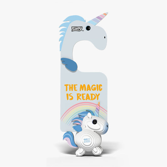 Maquette 3D EUGY D069 Accroche-porte Licorne Ciel – vue 2