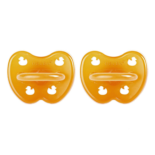 Lot de 2 sucettes symétriques – Nouveau-né 0+ mois – HEVEA