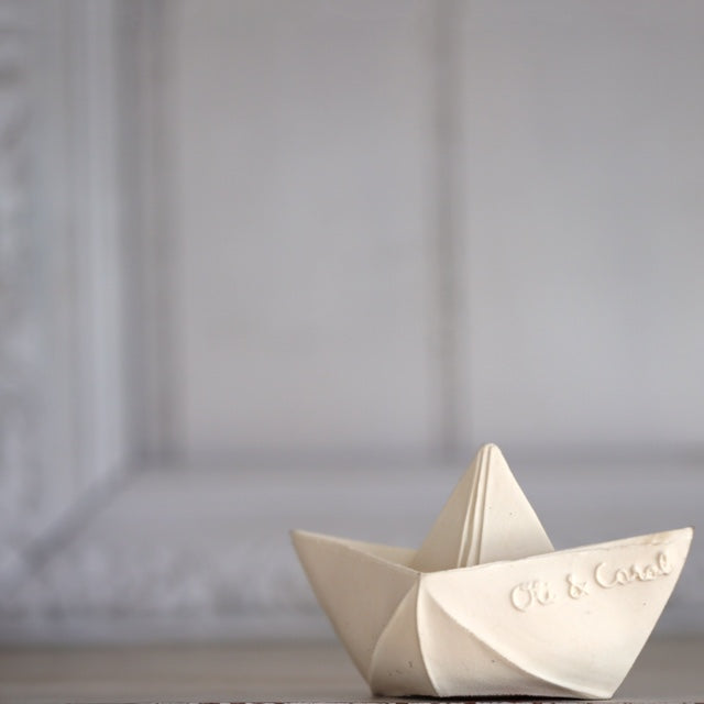 Bateau Origami Blanc – Jouet de bain et dentition bébé – vue produit 11