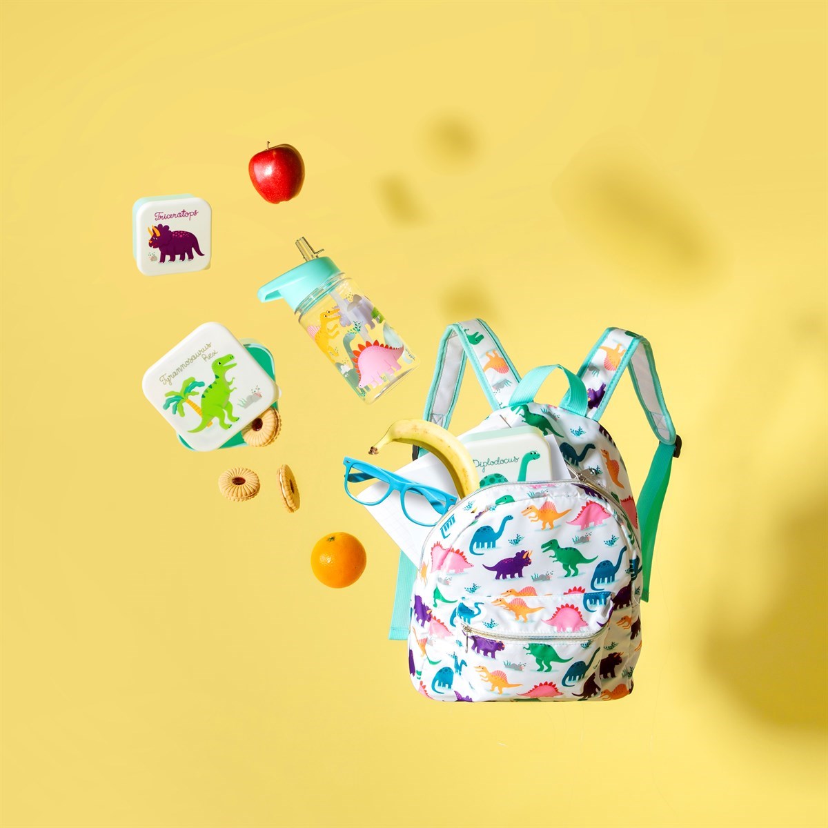 Brüllende Dinosaurier-Lunchboxen – 3er-Set