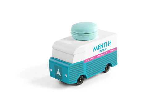Candycar World Holz-Van – Mint Macaron Van